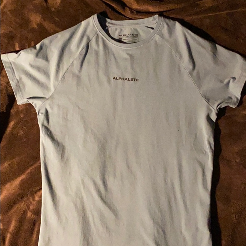 Sky blue alphalete t-shirt xs